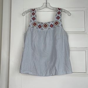 Madewell Embroidered Printed Tank